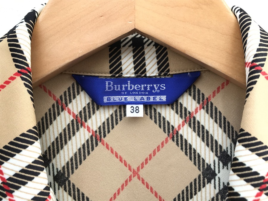 BURBERRY BLUE LABEL・シャツワンピース 美品】バーバリーブルーレーベル BURBERRY BLUELABEL シャツ