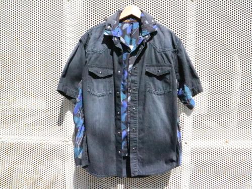 美品】サカイ×サンサーフ コラボドッキングTシャツ 植物柄Mサイズ