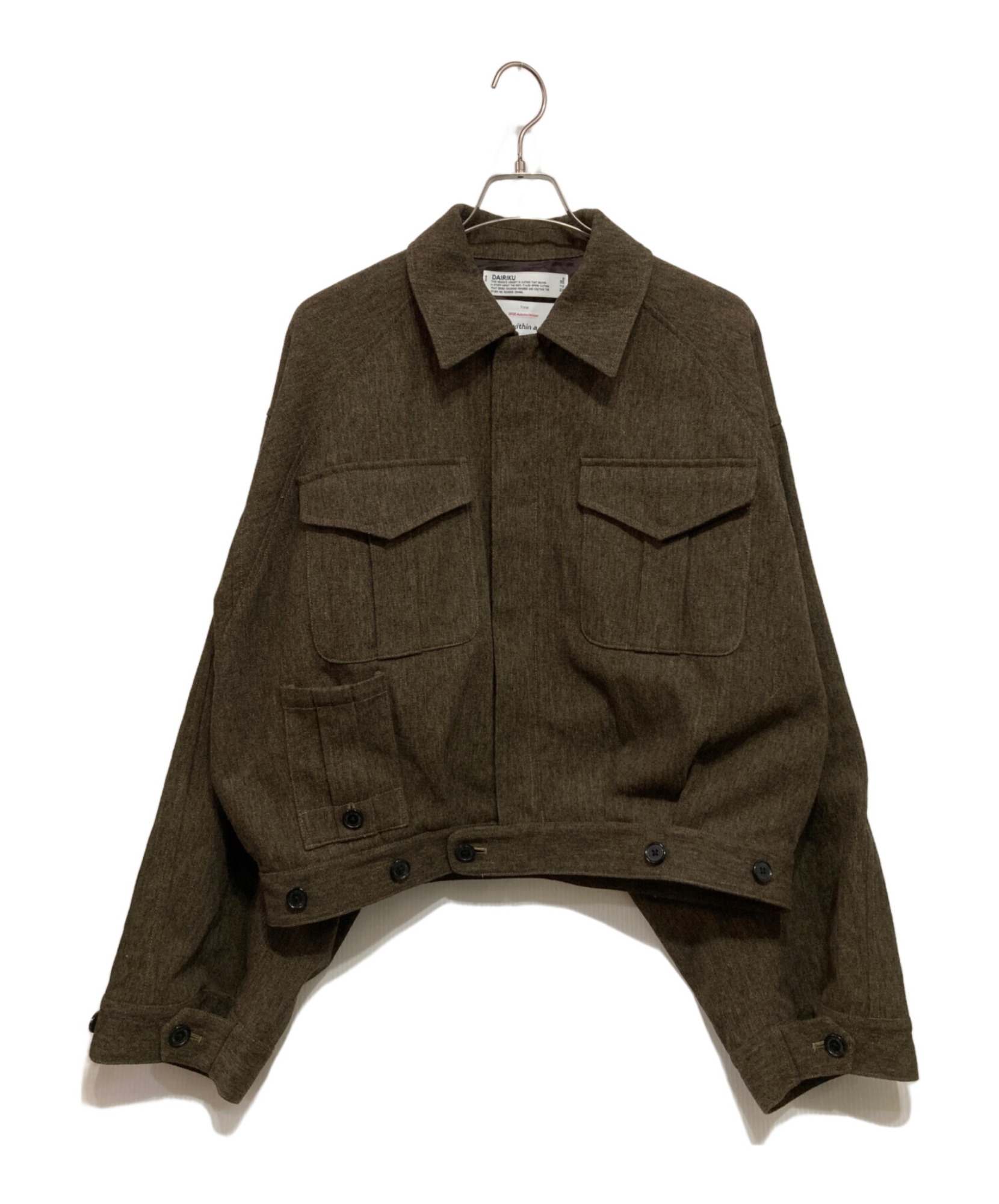 DAIRIKU / ダイリク】25AW Big-Sleeve British JKT | 現代的な 