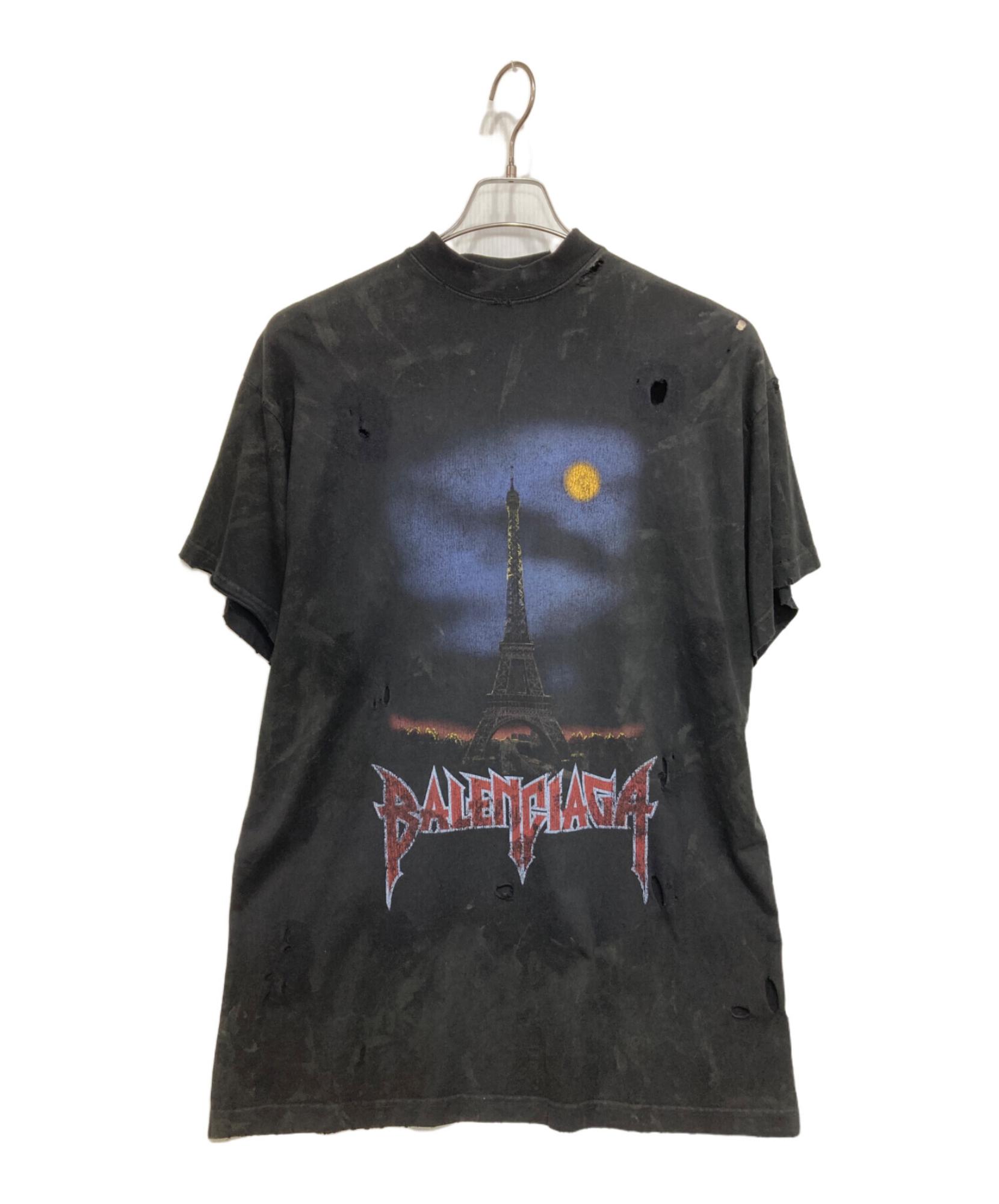 新作 BALENCIAGA PARIS MOON tシャツ Balenciaga Camiseta Paris Moon | Preto | FARFETCH BR
