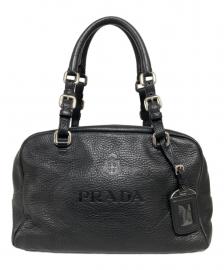 【PRADA / プラダ】レザーロゴハンドバッグ | タイムレスな魅力を放つ上質なレザーバッグ