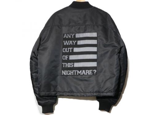 ラフシモンズのFlight Short Black Bomber Nylon Jacket