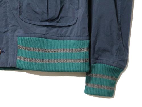 ナイロンポリエステルニット切替ブルゾンの18SS