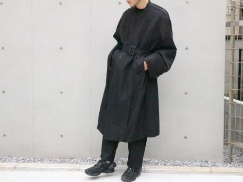 エッセイのOversized collar less coat