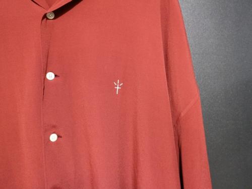 Rayon Open-Neck S/S Shirtのメンズ