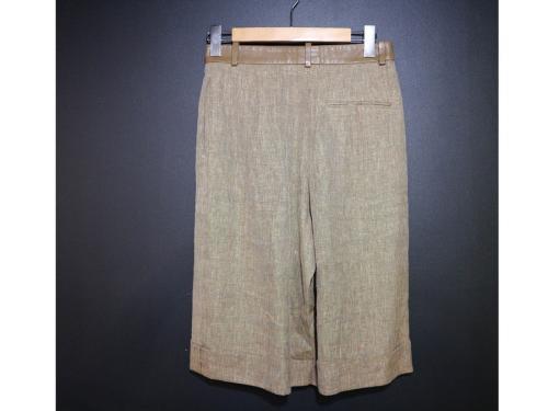 エルメスのシルク・リネン混ショートパンツ