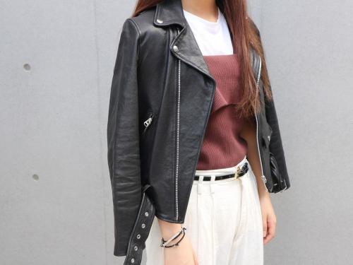 別注ラムレザーダブルライダースジャケットのトレファクスタイル江古田店