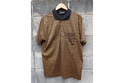 セリーヌオムの総柄ポロシャツ