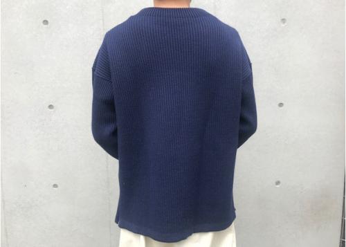 5G　ニット　セーラーニットのTHE NAVY-CREW NECK