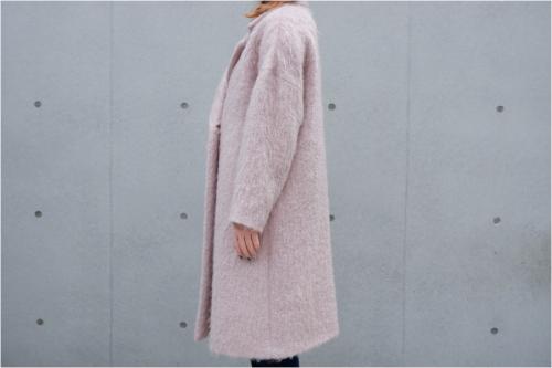 デミルクス ビームスのモヘヤシャギーコート