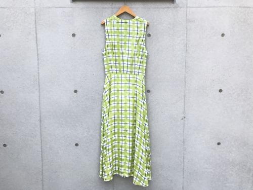 トリコ コム デ ギャルソンのフロント結びチェックワンピース
