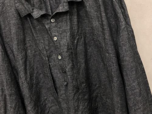 ポータークラシックのLINEN LONG SMOCK SHIRT/リネンロングスモックシャツ