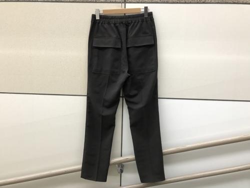 リックオウエンスのドローストリングスラックスパンツ