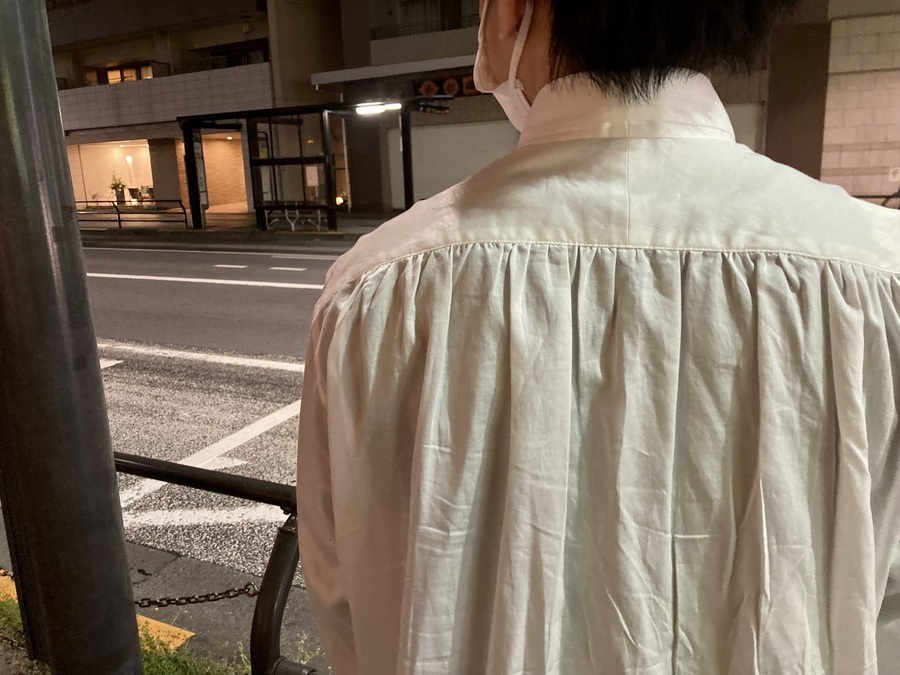 Ascot Collar Edw Gather Shirt - Liberty Print リバティ