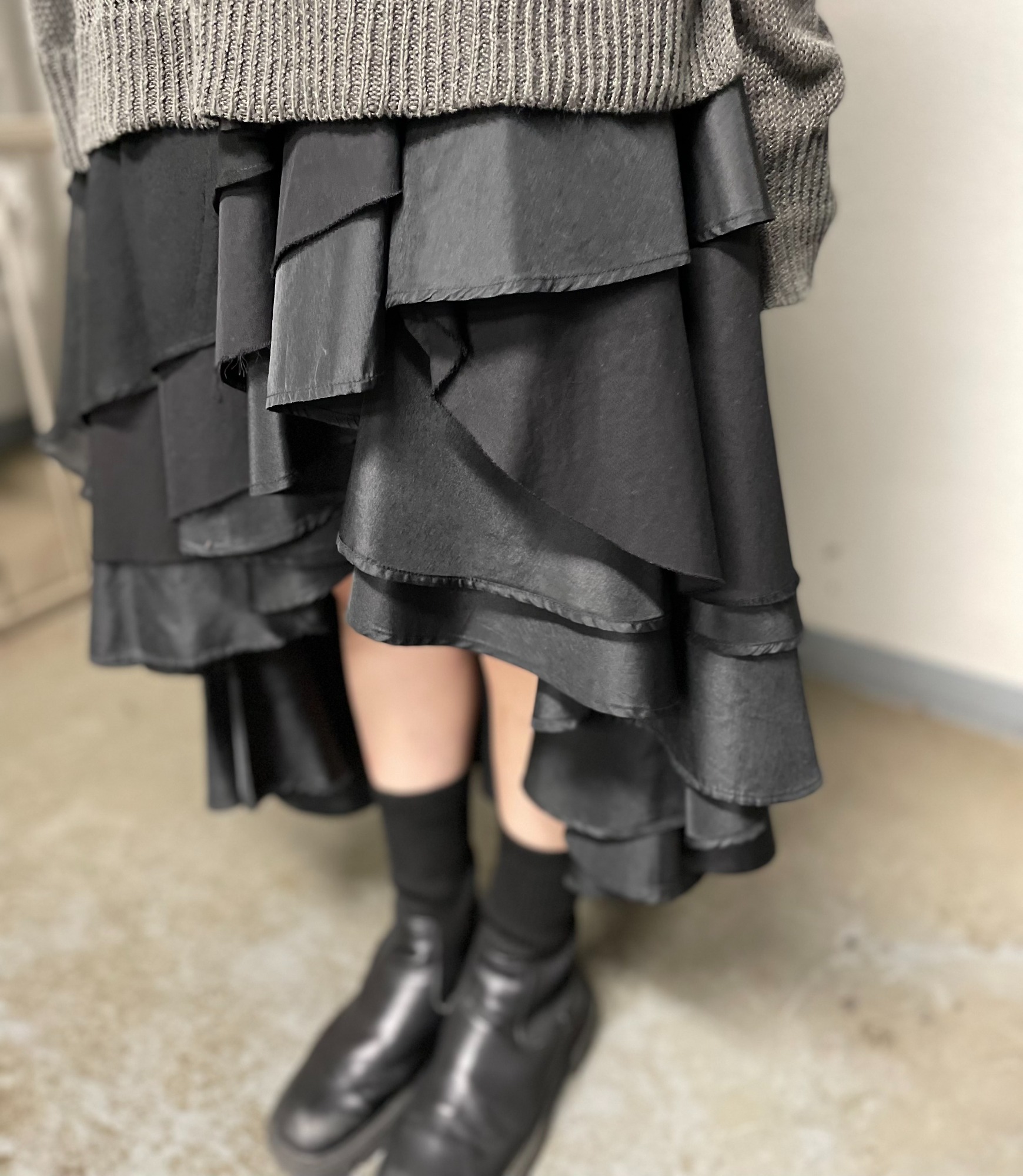 コレクションラインになりますyohji yamamoto ストール➕フレアスカート