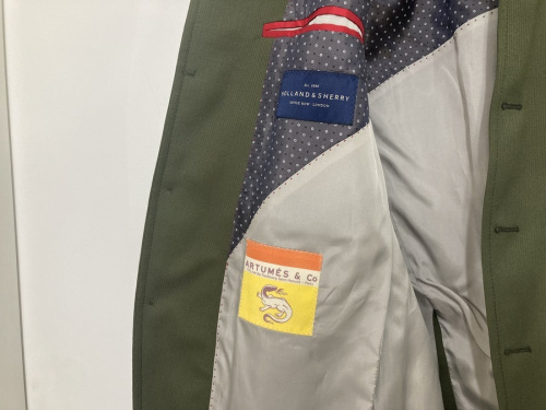 アルテュミセスアンドコー×インターナショナルギャラリービームズのストライプウールチロルジャケット