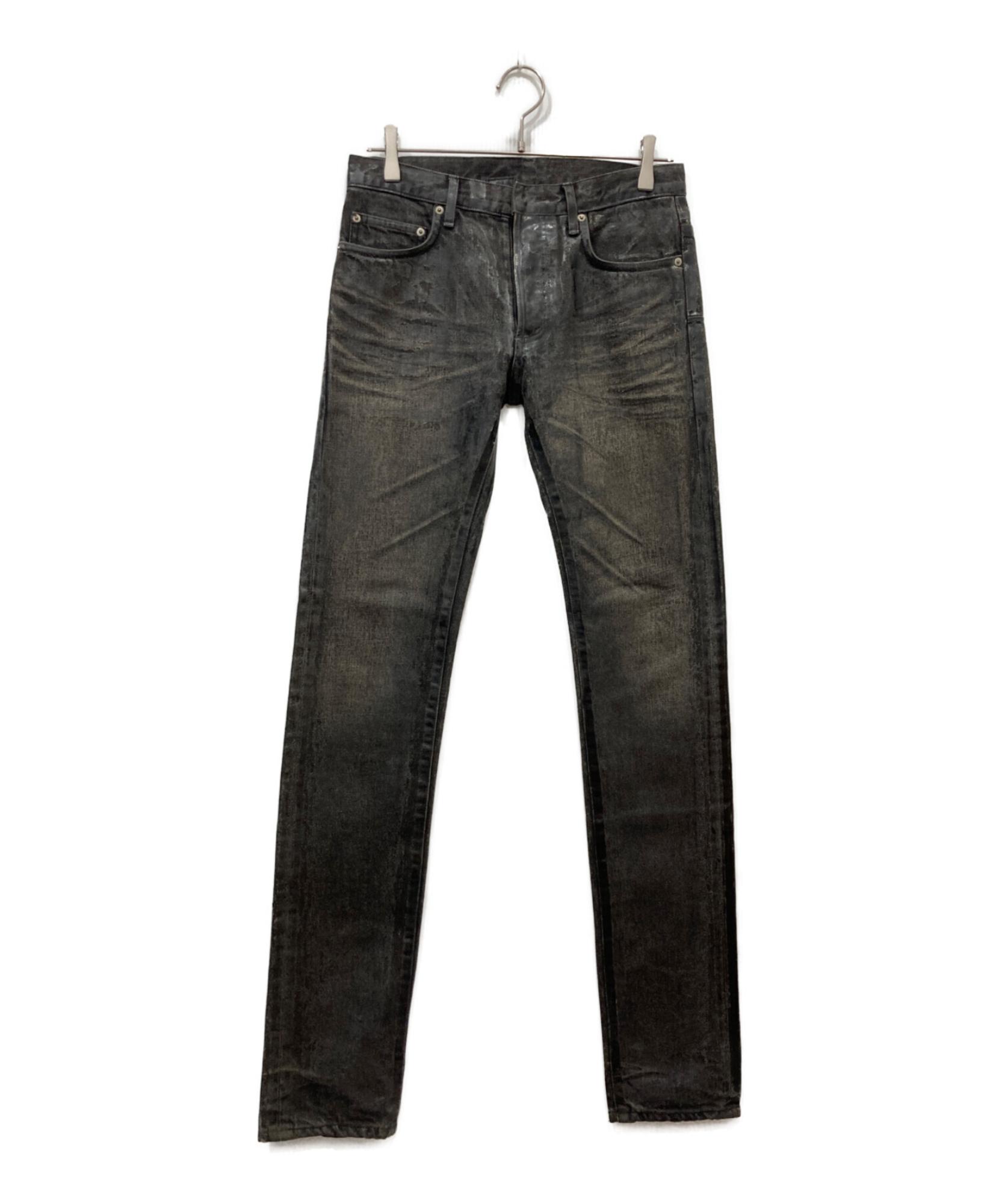 【未使用級】Dior homme エディ期 コーティングデニムパンツ 37 S DIOR HOMME / ディオール オム】ラスターコーティングデニムパンツ