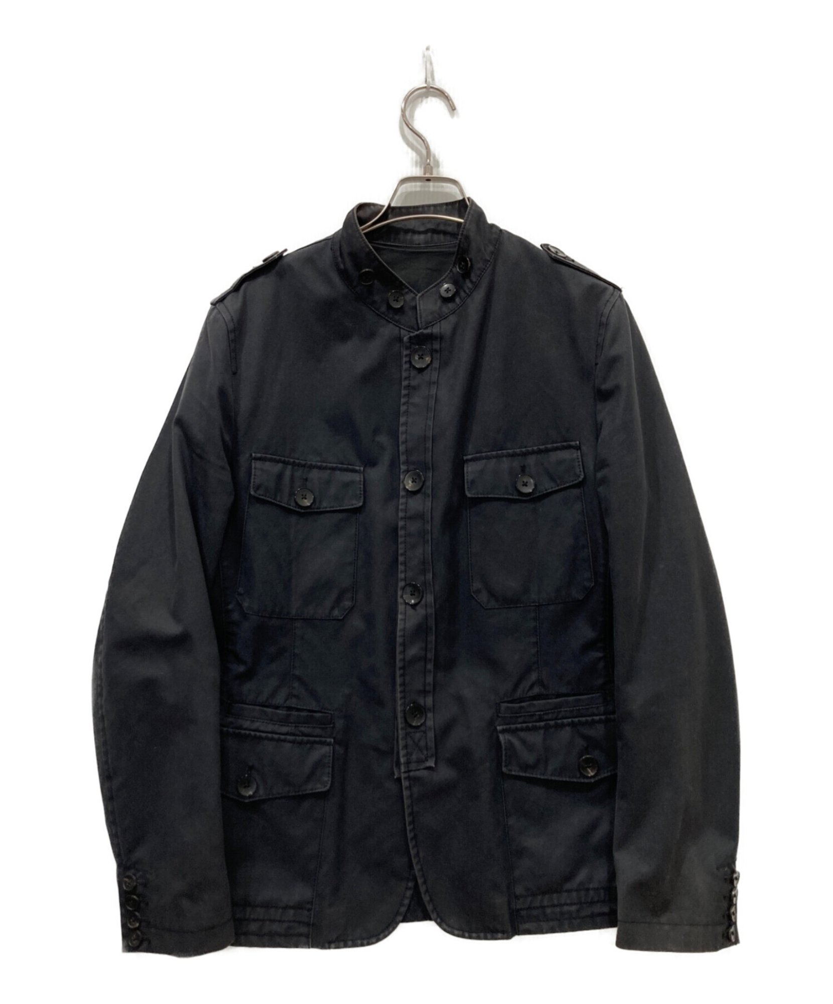 【極美品】GUCCI（グッチ）中綿ミリタリージャケット / M-65型 48 黒 GUCCI / グッチ】ミリタリージャケット | トムフォード期の名作