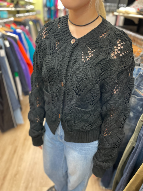 【最終価格】6 ROKU LILY YARN SUKASHI CARDIGAN 6（ロク）の「＜6(ROKU)＞LILY YARN SUKASHI CARDIGAN