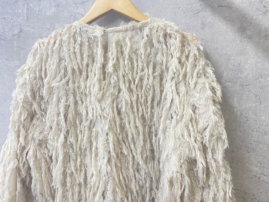 デザイナーお気に入りアイテム【CLANE/クラネ】よりFRINGE LACE TOPSを