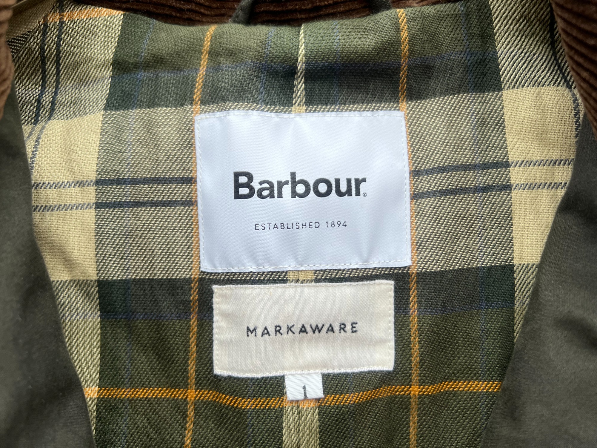 EDIFICE別注【Barbour for MARKAWARE/バブアーforマーカウェア EDIFICE別注【Barbour for MARKAWARE/バブアーforマーカウェア