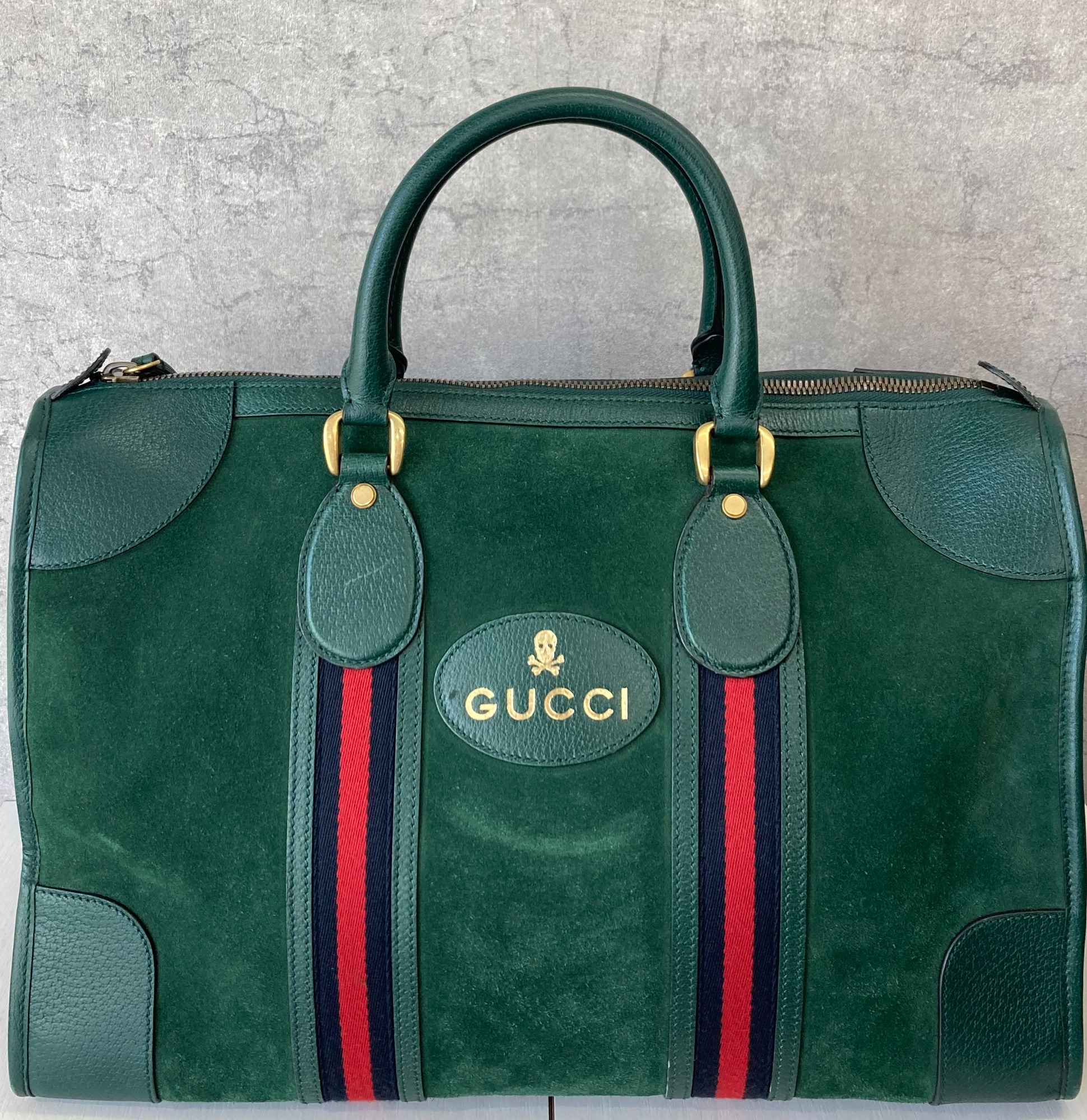 GUCCI/グッチ】よりスエードスカルロゴトートバッグを買取入荷いたし