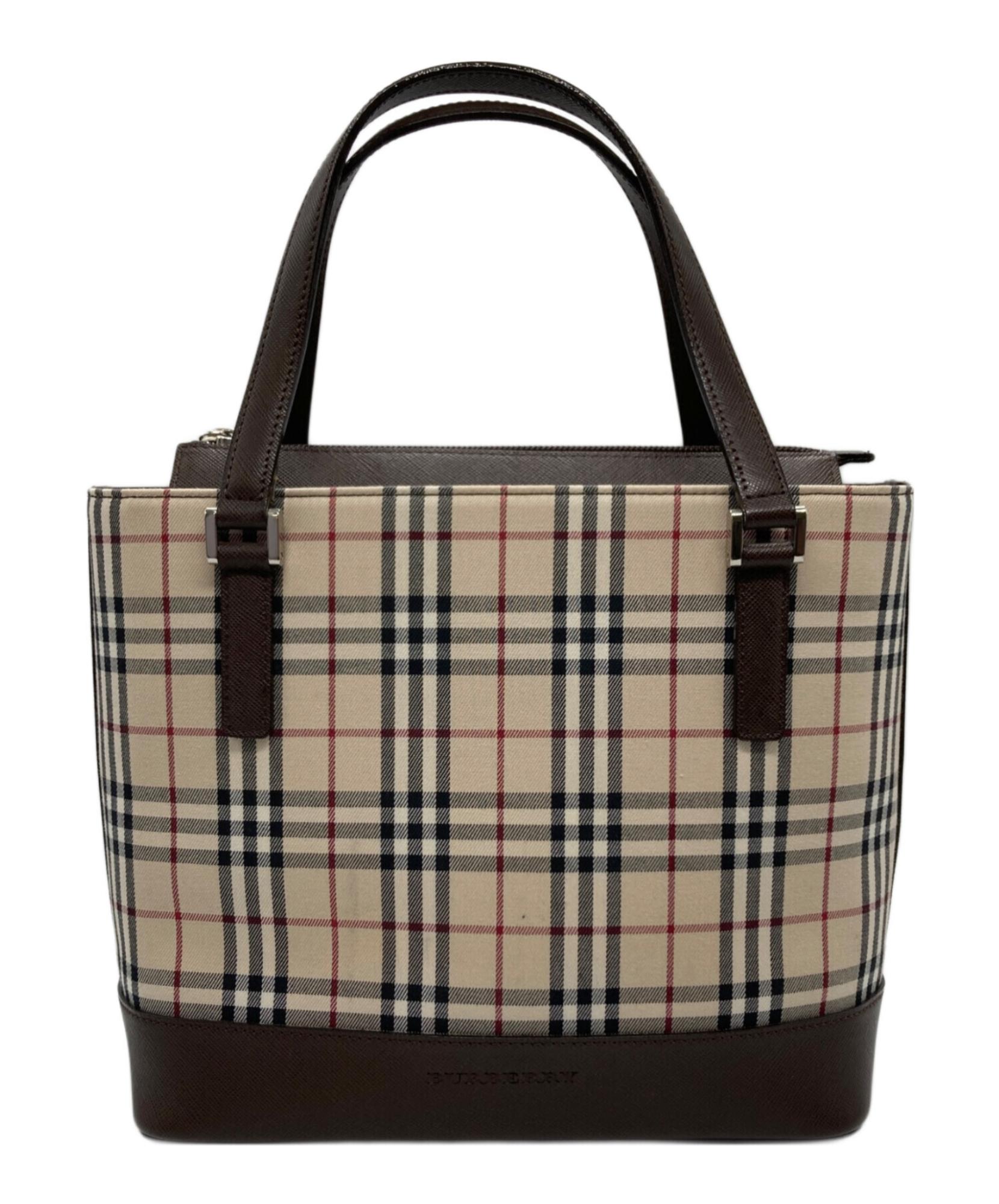 BURBERRY / バーバリー】ノバチェックハンドバッグ | 時代を超えて愛さ