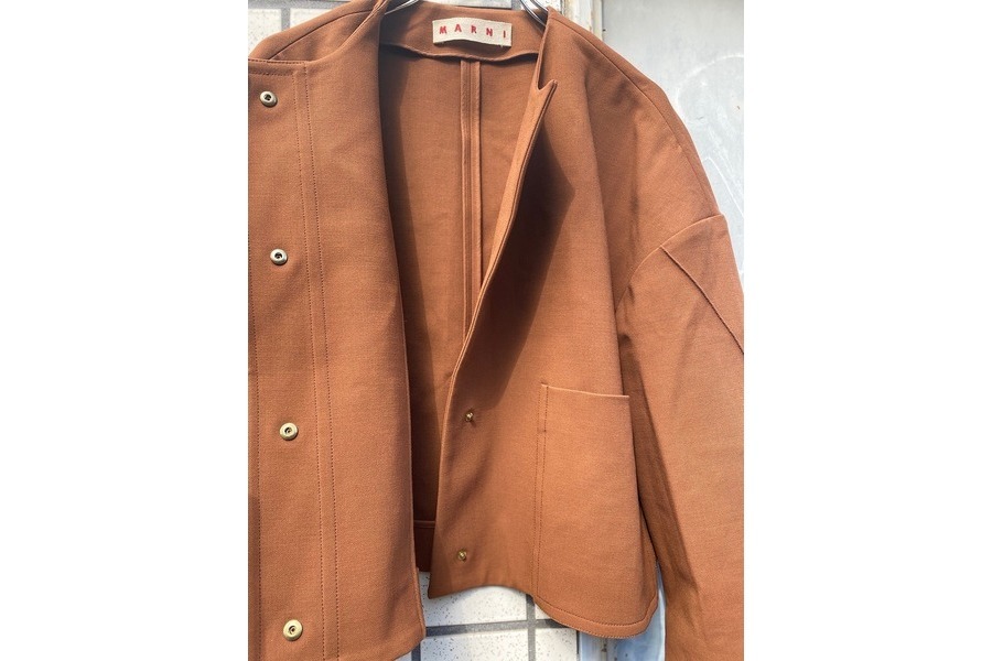 MARNI プードルモヘア ノーカラージャケット MARNI（ノーカラー