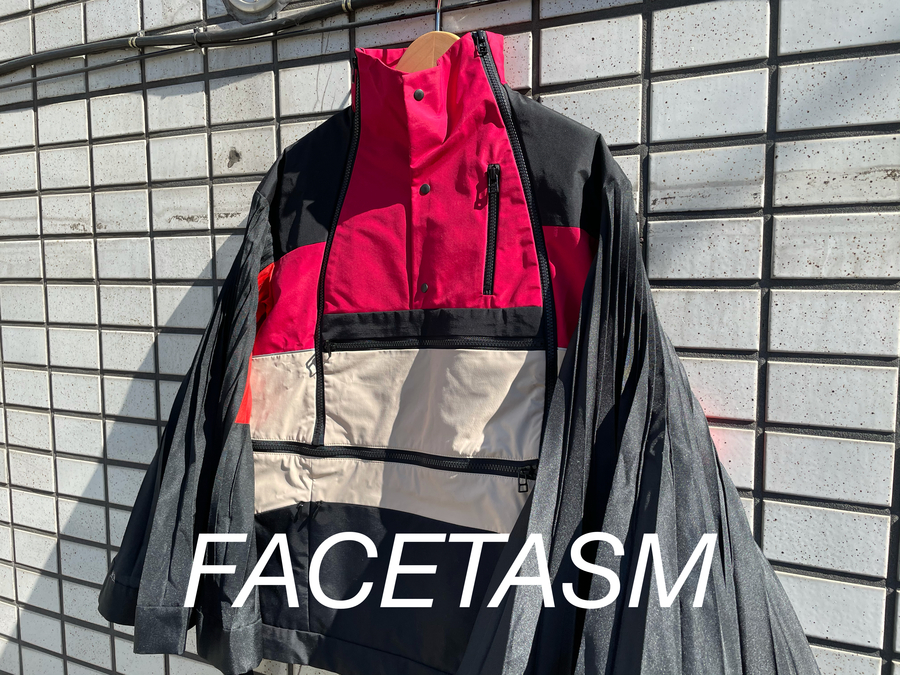 【新品】facetasm ドッキング ジャケット ブラック / ファセッタズム テーラードジャケット 激安の