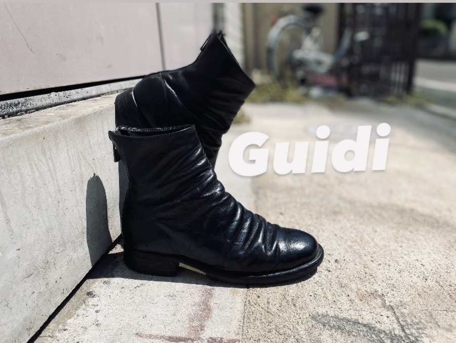 アルチザンブランド【GUIDI/グイディ】よりバックジップブーツを買取