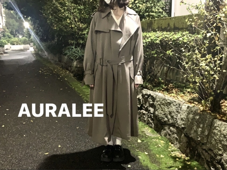 auralee WOOL MAX GABARDINE BIGTRENCHCOAT