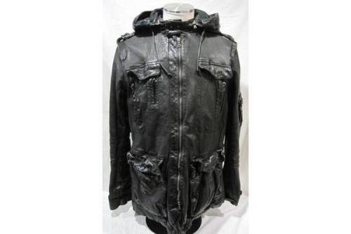 ニールバレット　バッファローレザーフーデッドコート 説明不要の名作NEIL BARRETT(ニールバレット)バッファローレザー