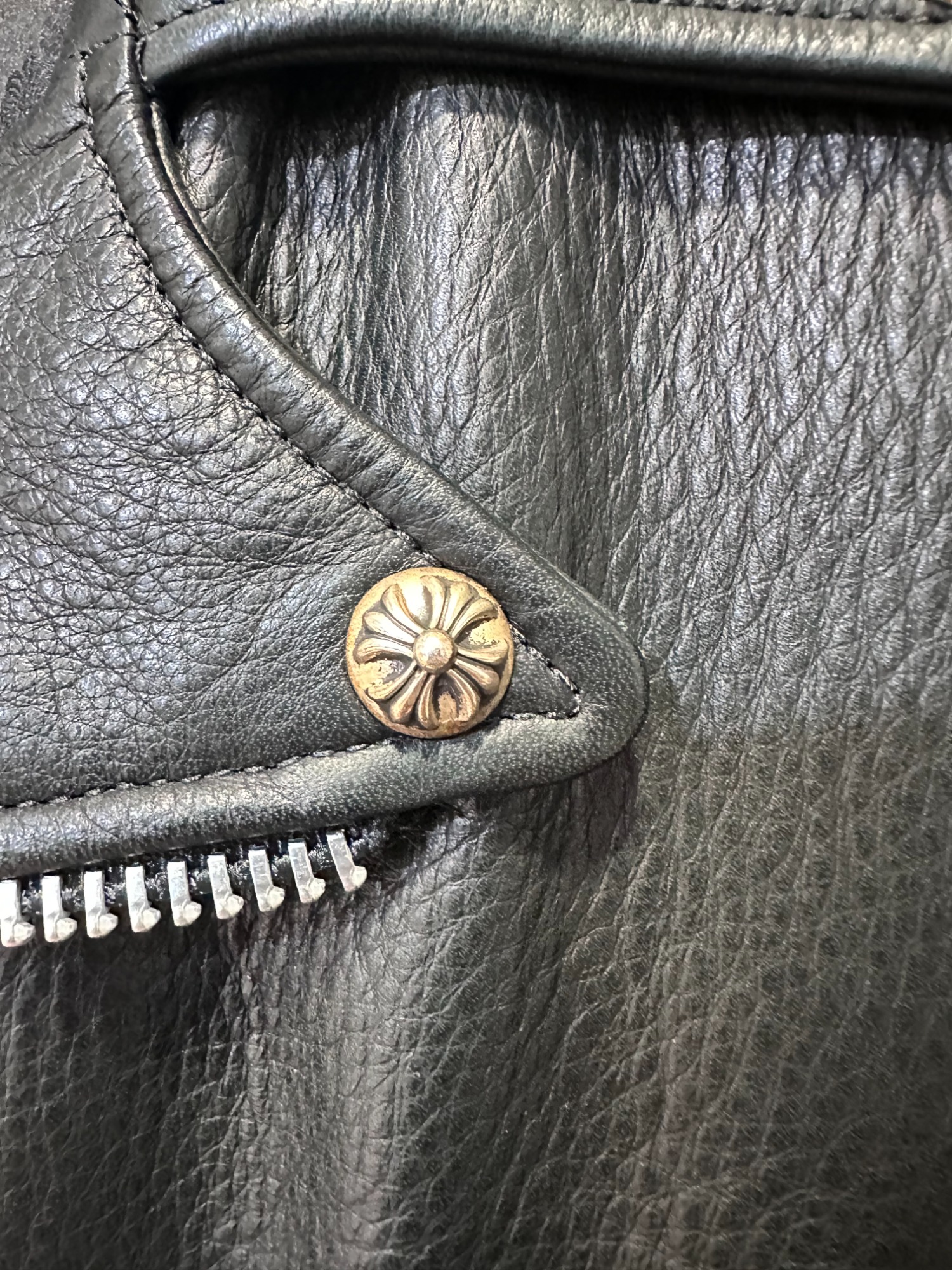 BALMAIN ライダース ダブル スタッズ飾り カットソー素材 グレー BALMAIN ライダース ダブル スタッズ飾り カットソー素材 グレー