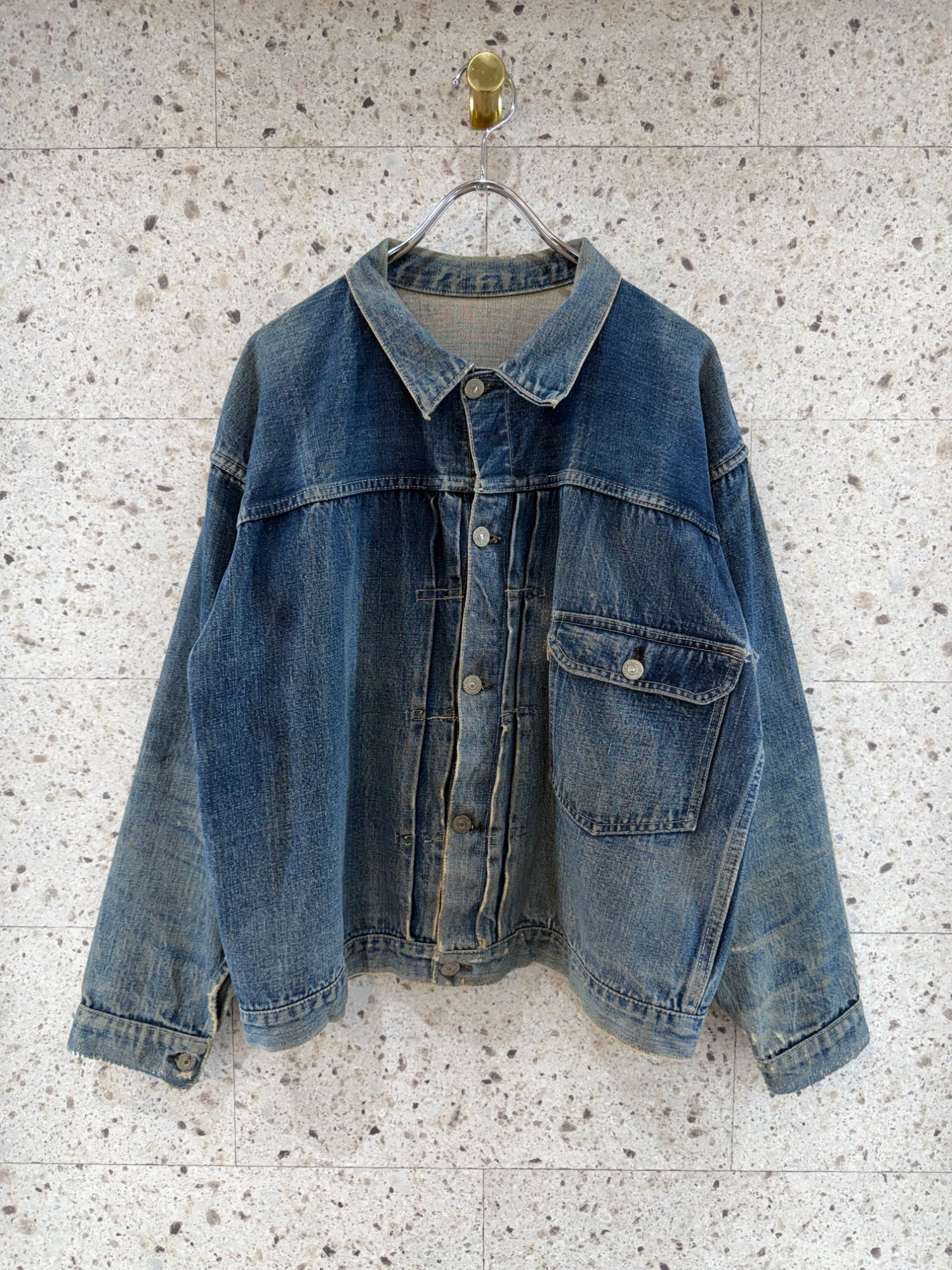 Levi's 506XX 1stモデル　デニムジャケット 幻の一着】1940年代 LEVI'S 506XX 1st デニムジャケット｜針ありシンチ