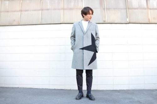 メンズのチェスターコート