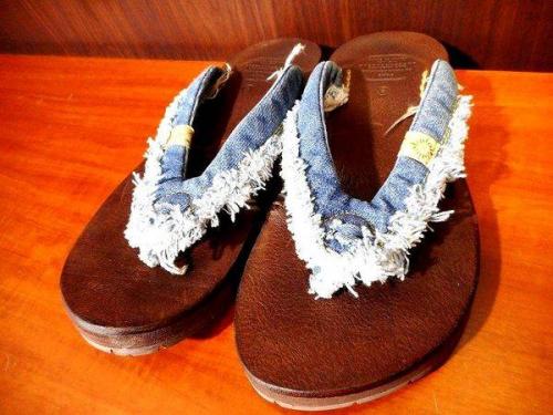 岡山デニムのサンダル