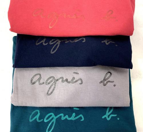 アニエスベーのロゴTEE