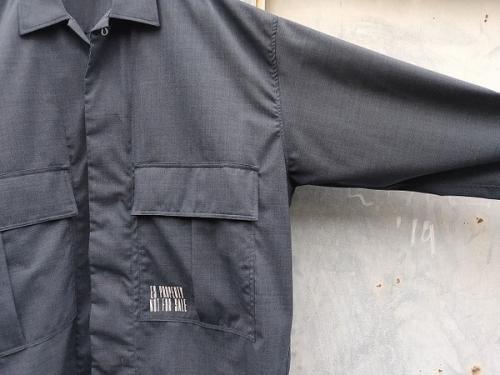 OVERSIZED OPEN COLLAR SHIRTのINDIGO  STRIPE SHIRT