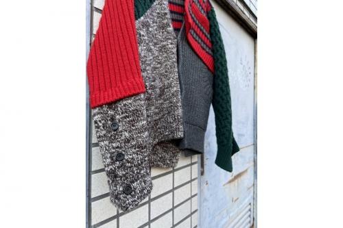 19AW クレイジーパターン ニット カーディガンの買取