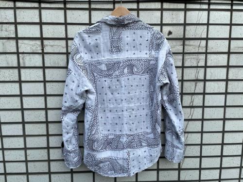 コウザブロウ×ミヤギヒデタカのコラボパッチワークバンダナシャツ