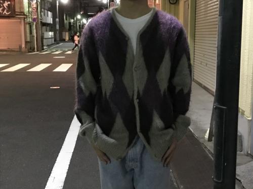 ニードルスのアーガイルカーディガン
