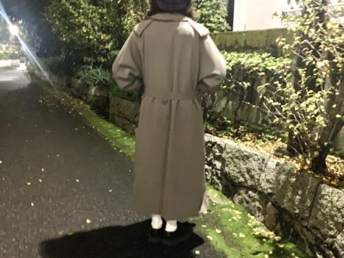 オーラリーのWOOL MAX GABARDINE BIG TRENCH COAT