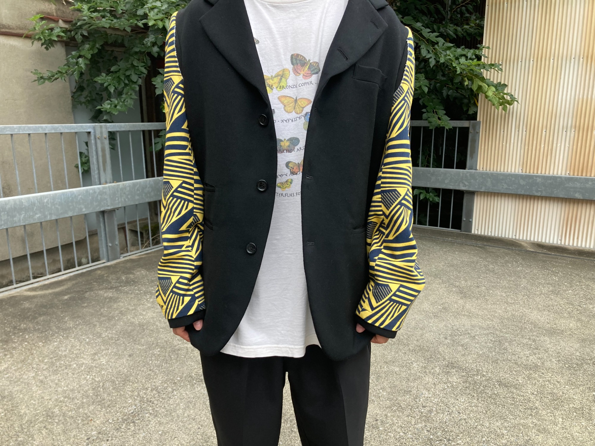 COMME des GARCONS/コムデギャルソン】よプリントスリーブレイヤード COMME des GARCONS/コムデギャルソン】よプリントスリーブレイヤード
