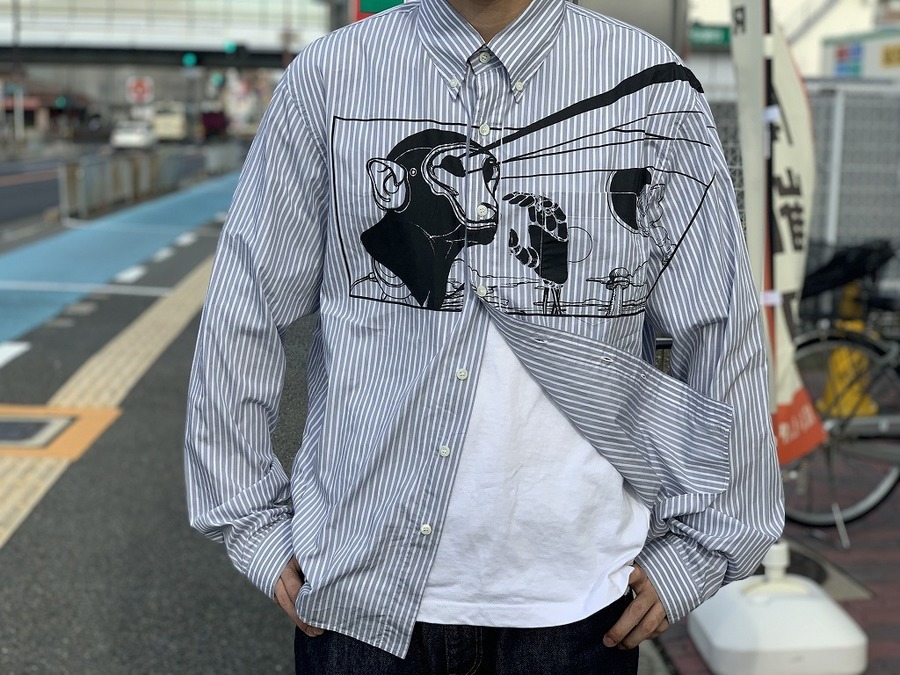 PRADAプラダからインパクト絶大なSS”striped print shirt”が入荷