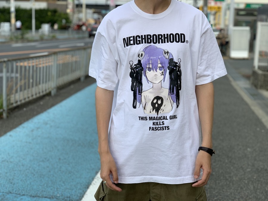 NEIGHBORHOOD◇×juninagawa/Tシャツ/SS/コットン/WHT www.distribella.com