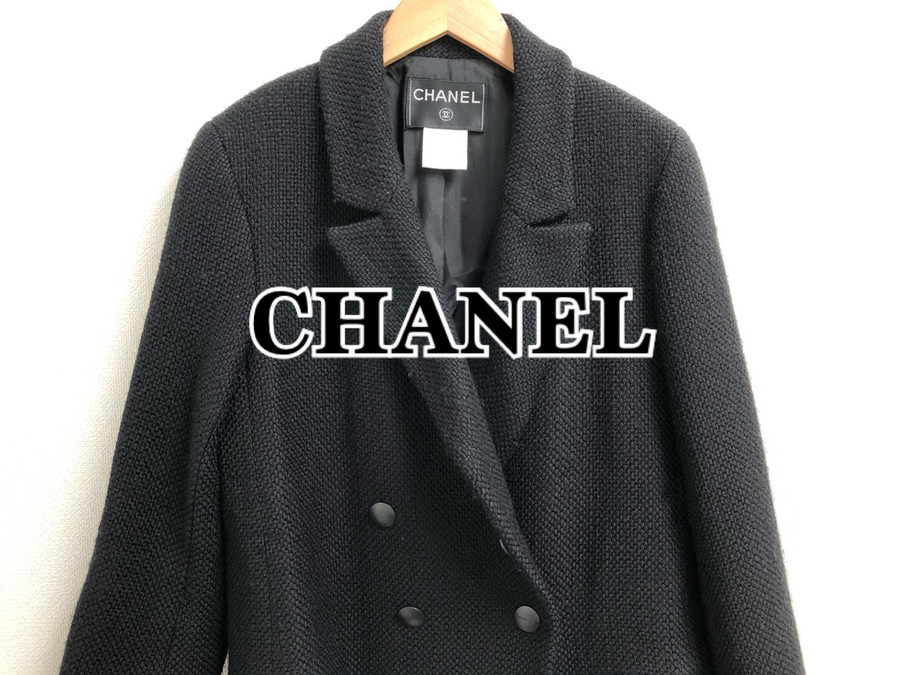 CHANEL/シャネル＊】ツイードダブルチェスターコート P14164V07976