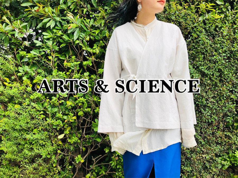 ARTS\u0026SCIENCE 22ss kimono wrap jacket 愛泥染