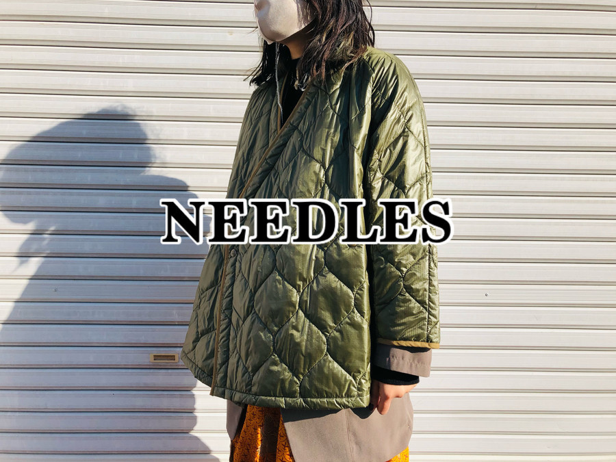 【Needles/ニードルス】 キルティングサムエジャケット カーキ「キルティングSamueSP」 作務衣ジャケット・BEAMS（ビームス