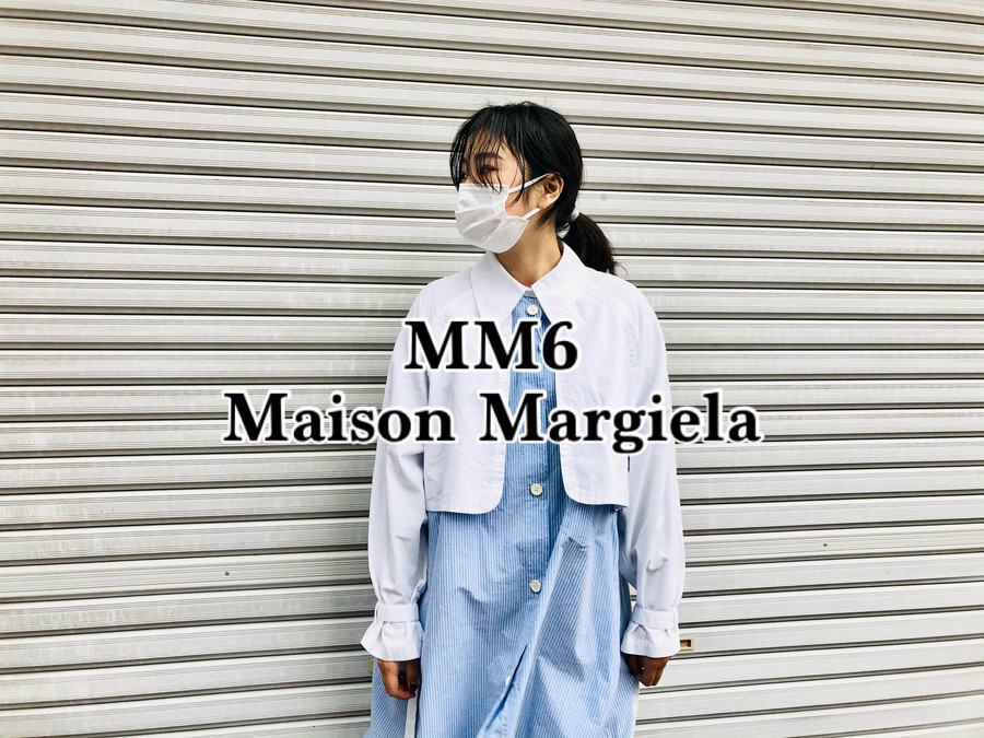 MM6 maison margielaストライプレイヤードシャツ