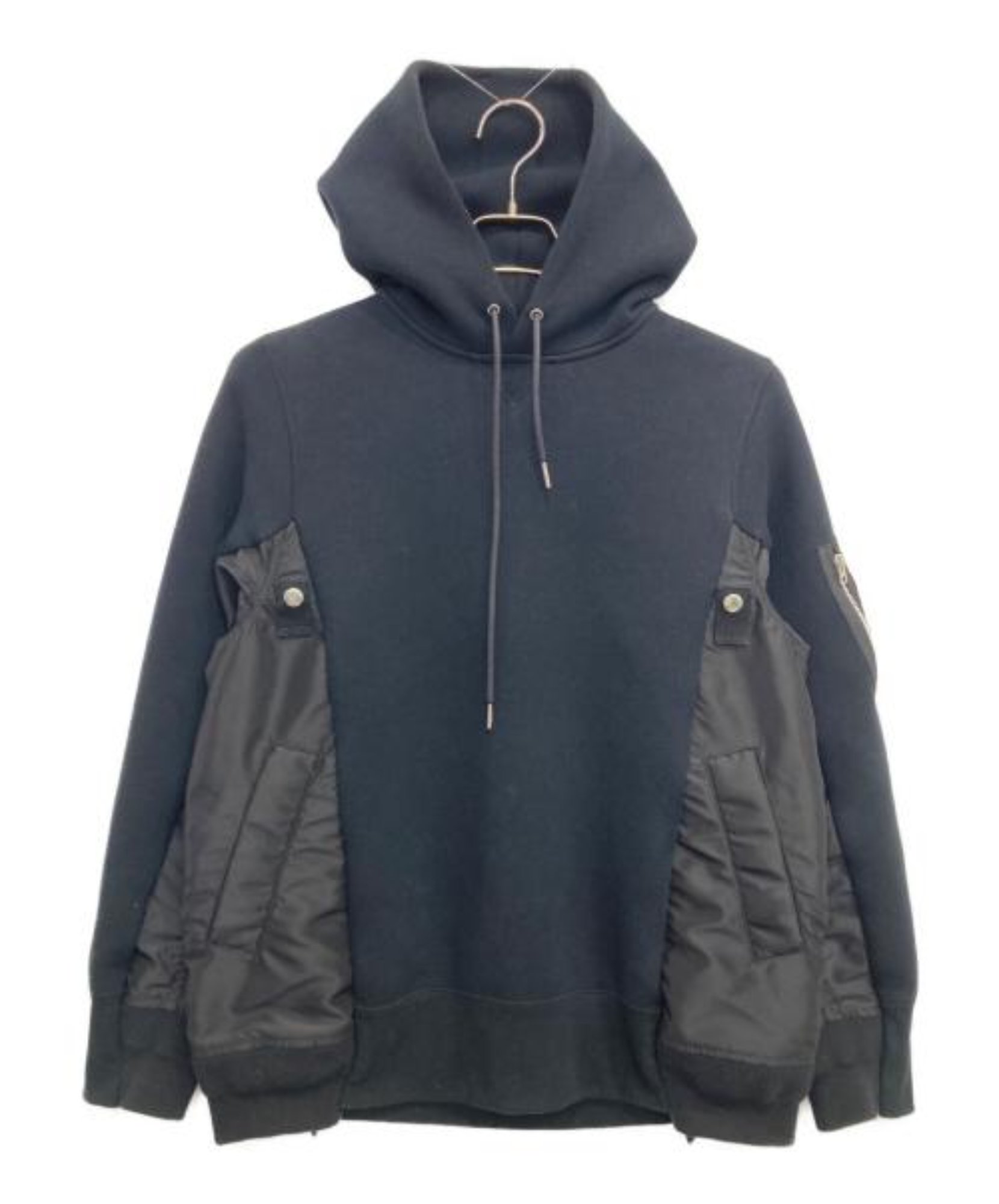 sacai / サカイ】Sponge Sweat x Nylon Twill Hoodie | 異素材が